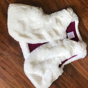 Gymboree faux fur vest